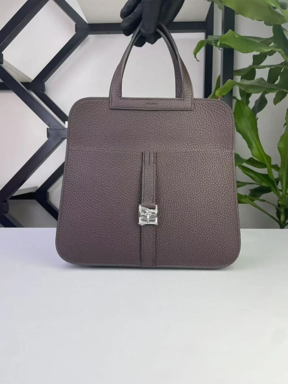 🛍️ Elegant Genuine Leather Evening Bag - Sophisticated Top Handle Handbag 🛍️